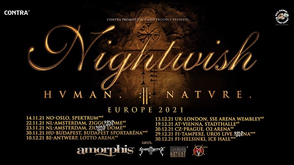 nightwish european tour 2021 london