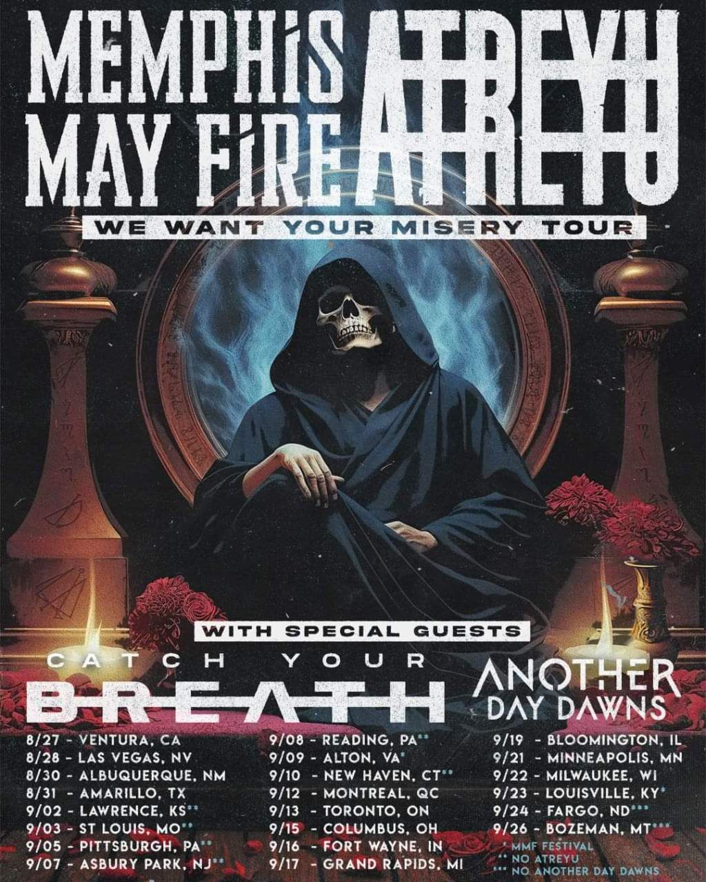 Memphis May Fire And Atreyu Announce CoHeadlining North American Tour