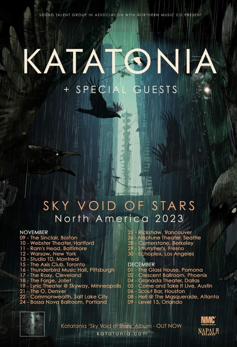 katatonia tour poster
