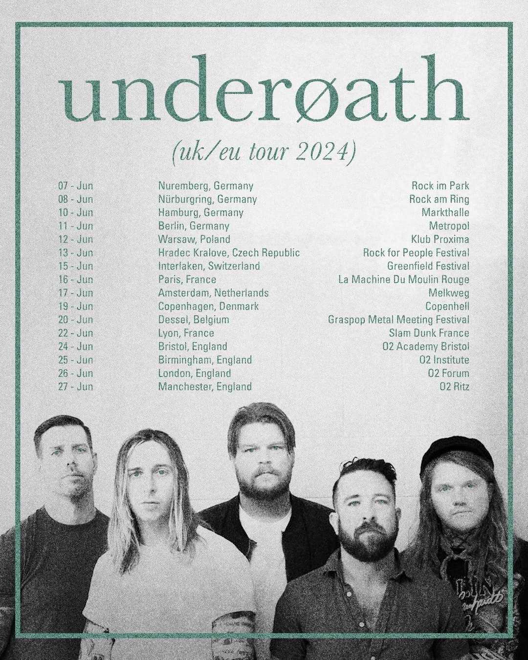 underoath tour uk